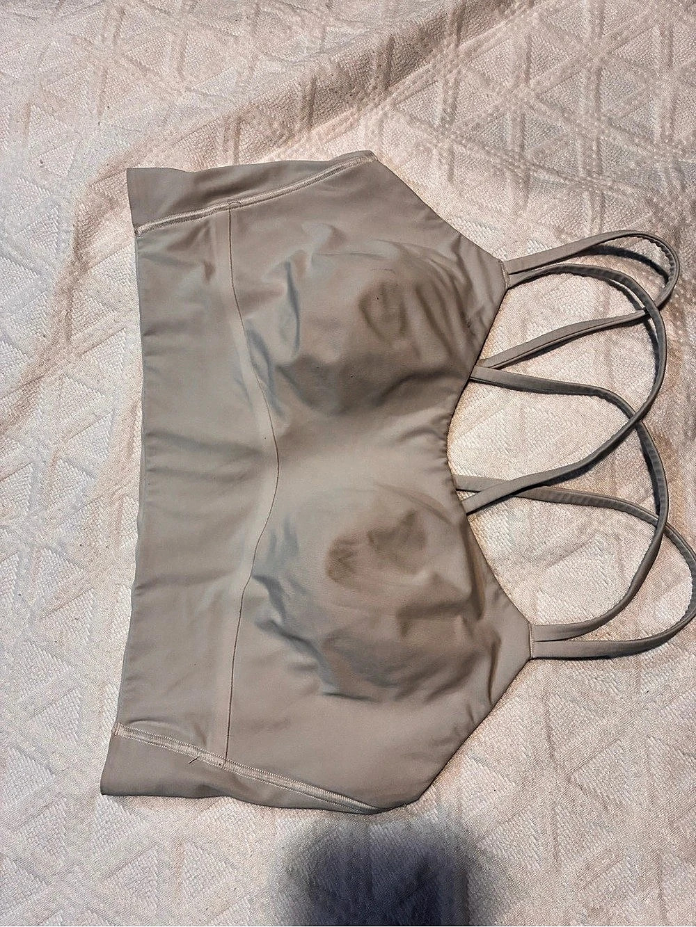 lululemon Women's Strappy Sports Bra in white